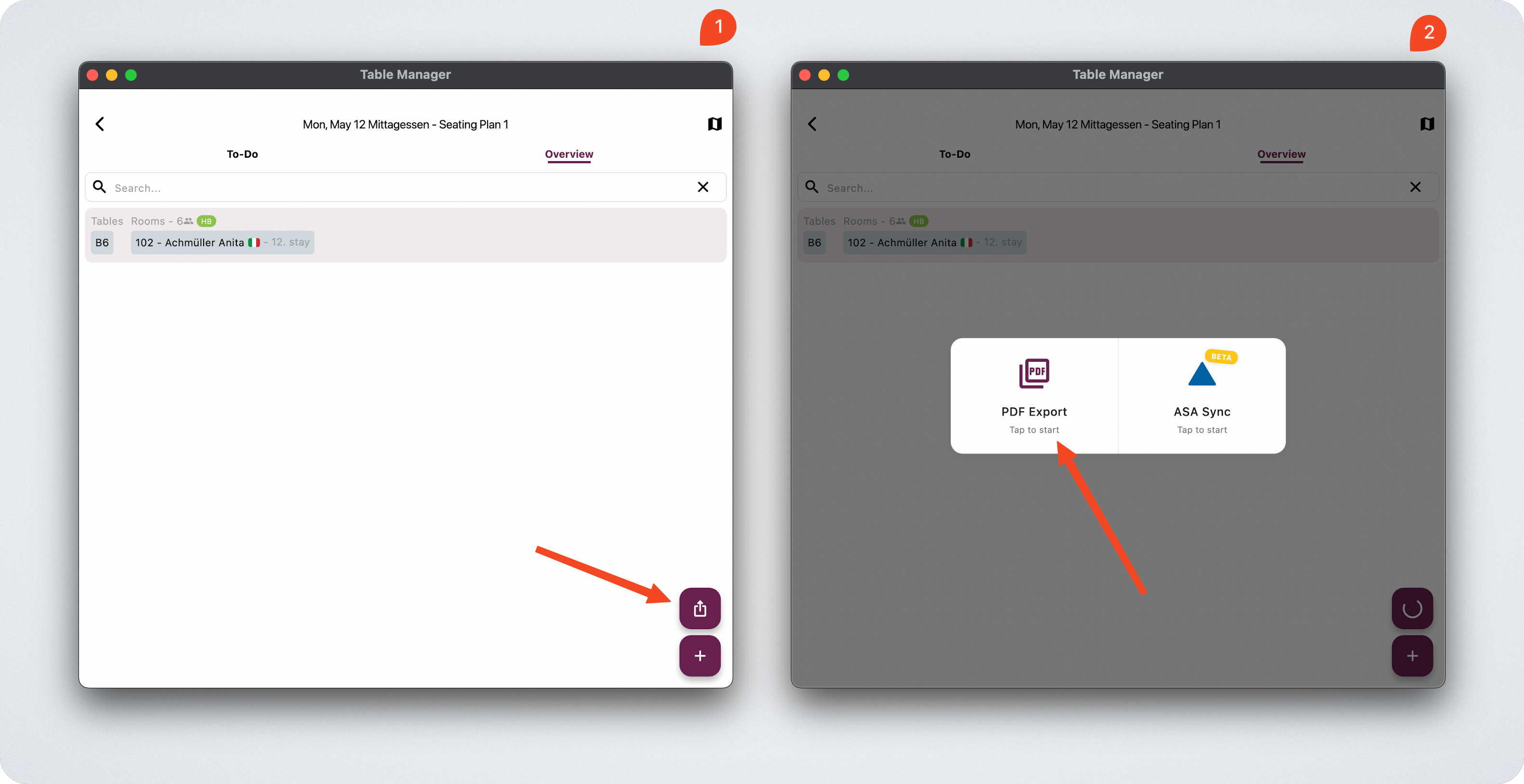 How to export to PDF